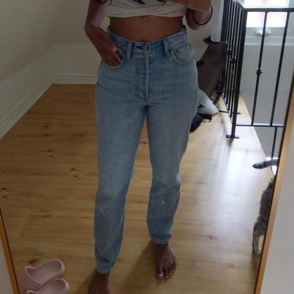 Aritzia Denim Forum The Boyfriend High Rise Loose Jeans 28L - Picture 8 of 8